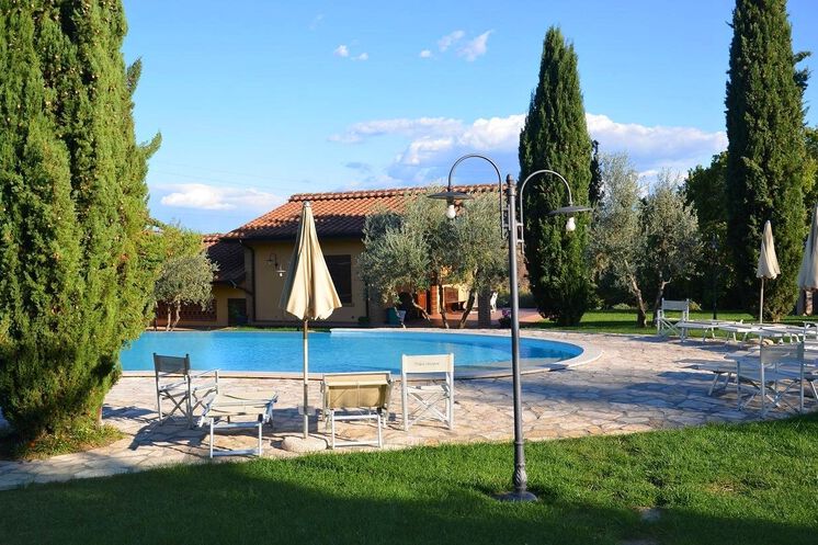 Ferienwohnung Cipresso im Öko-Agriturismo Casa Graziosa mit Öko-Pool und Ausblick - sehr kinderfreundlich