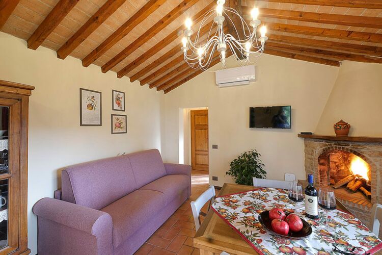 Ferienwohnung Melograno Agriturismo Castagneto mit Meerblick