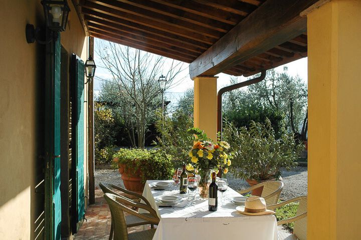 Ferienwohnung Stalla im Toskana Landgut Villa Panconesi mit Pool im Chianti