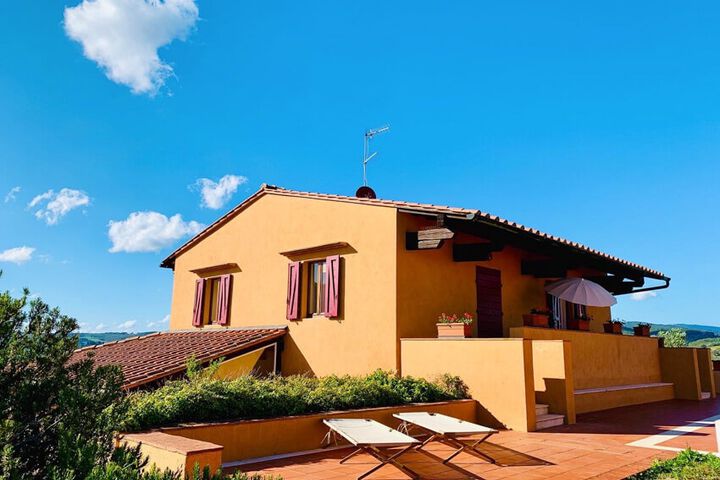 Toskana Agriturismo Valpiana Ferienwohnung Bilo 207 mit Pool und Frühstück in der Maremma am Meer Liegeplatz