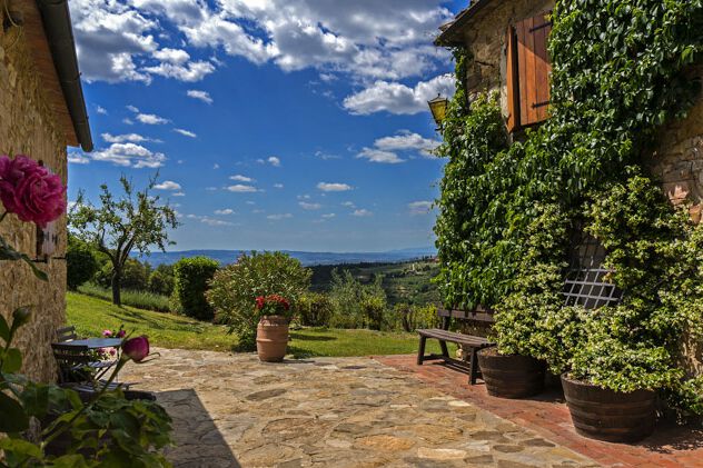 Ferienwohnung Bellavista  Toskana Agriturismo Sasso Storico mit Pool und Frühstück