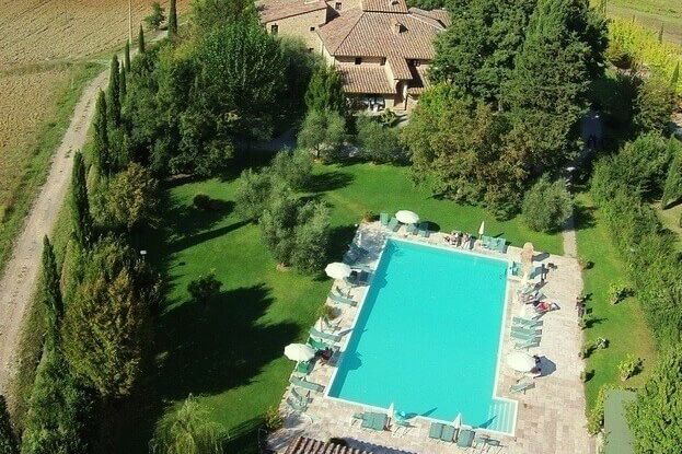 Toskana Ferienwohnung Volterra mit Pool, im Landgut La Campagna