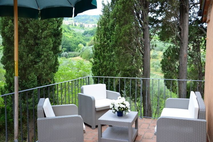 Ferienwohnung Cipresso im Öko-Agriturismo Casa Graziosa mit Öko-Pool und Ausblick - sehr kinderfreundlich