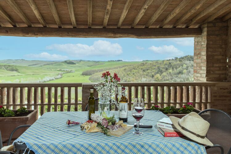 Toskana Ferienwohnung Nicchio Agriturismo Campana mit Pool und Panoramablick