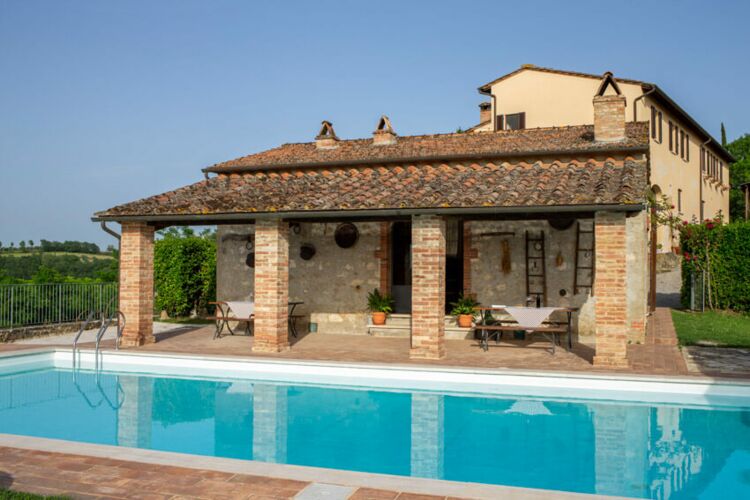 Ferienwohnung Rubino im Toskana Agriturismo Lucullo, mit Pool und Restaurant