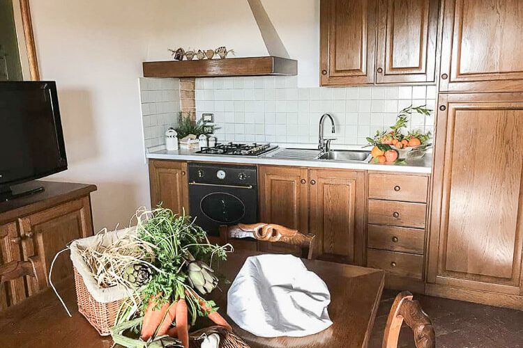Toskana Ferienwohnung Contadino im Chianti -Landgut Villa Panconesi mit Pool