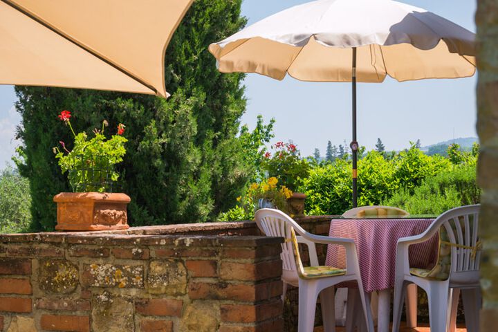 Privates Ferienhäuschen Giada mit schönem Toskana-Blick