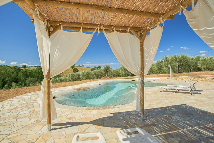 Doppelzimmer Meria Toskana Agriturismo Le Stelle mit Pool und Weingut am Meer der Maremma