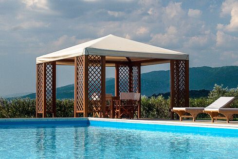 Ferienwohnung Belvedere Toskana Luxus Weingut Alla Jesolana mit Restaurant und Pool