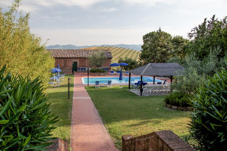 Ferienwohnung Glicine Toskana Agriturismo Il Massimo mit Pool für Familien-Urlaub