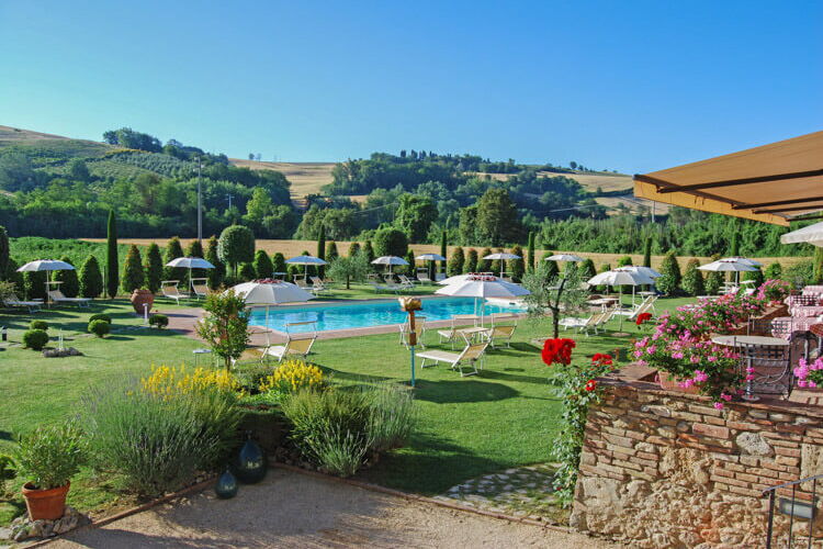 Suite Nr. 1 im Toskana Hotel Antico Mulino mit Pool und Abendessen