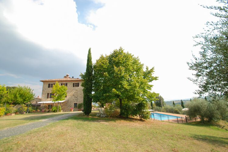 Toskana Ferienwohnung Maggiore im Agriturismo Casciano mit Pool und Val d'Orcia Panorama