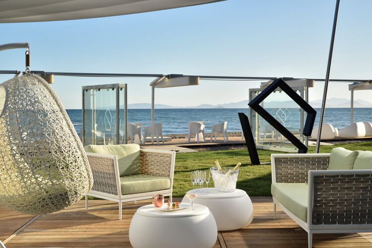 Doppelzimmer Deluxe mit Meerblick im Toskana Luxus-Hotel Relais Pineta mit Pool am Meer