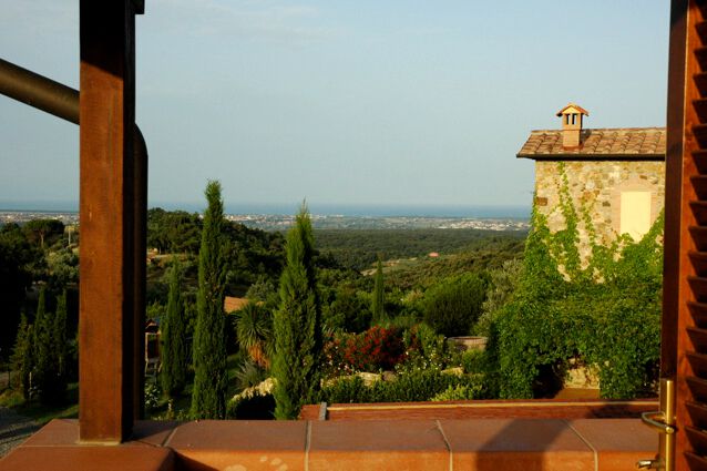 Ferienwohnung Solaia, Toskana Landgut Podere Vista Mare mit Meerblick und Pool
