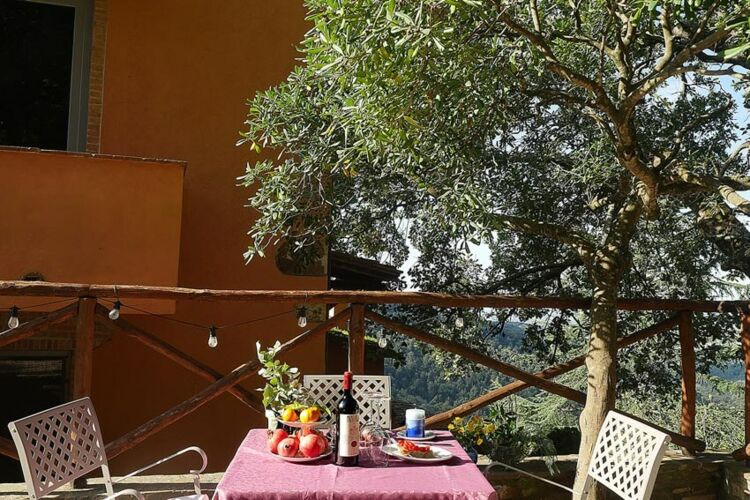 Ferienwohnung Melograno Agriturismo Castagneto mit Meerblick