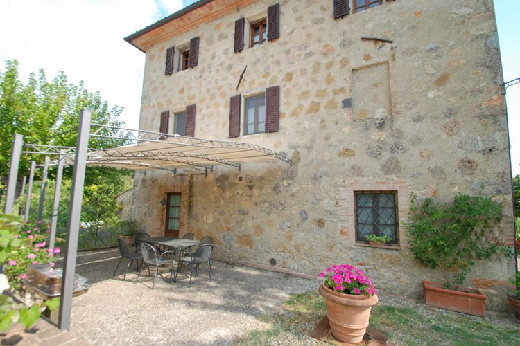 Toskana Ferienwohnung Maggiore im Agriturismo Casciano mit Pool und Val d'Orcia Panorama