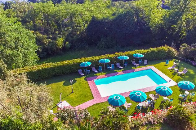 Toskana Ferienhaus Villa Amabile mit Pool bei Lucca in Meernähe