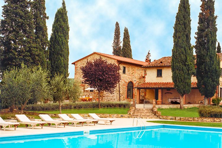 Ferienwohnung Camino im Toskana Edel-Weingut Alla Jesolana im Chianti mit Pool