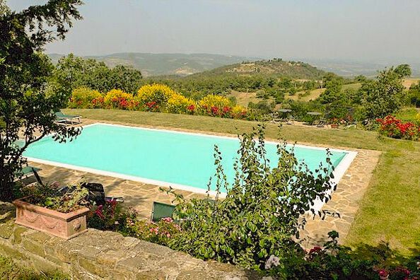Toskana Ferienwohnung Girasoli in Albergo Settimo Cielo mit Pool