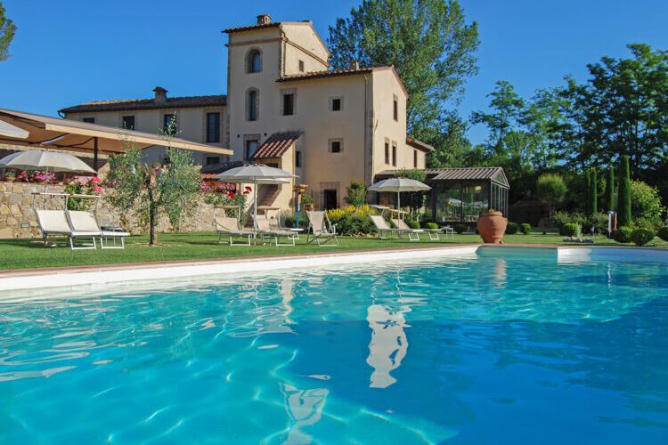 Doppelzimmer Nr. 2, Toskana Hotel Antico Mulino mit Pool bei San Gimignano