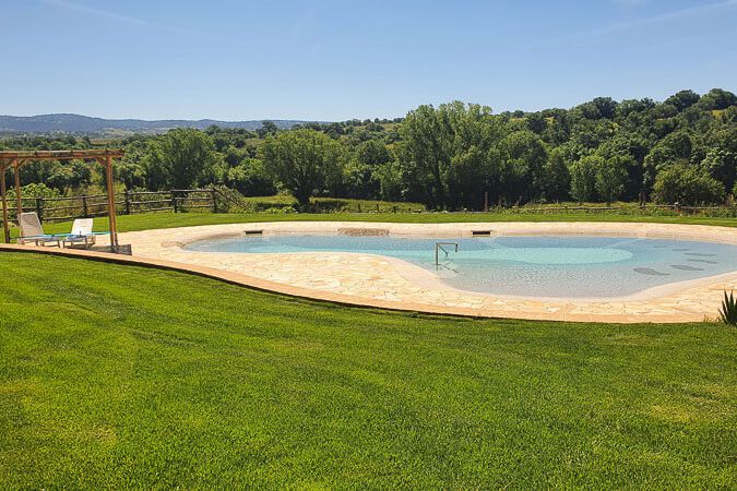Doppelzimmer Scalandrino Toskana Agriturismo Le Stelle mit Pool und Weingut am Meer der Maremma
