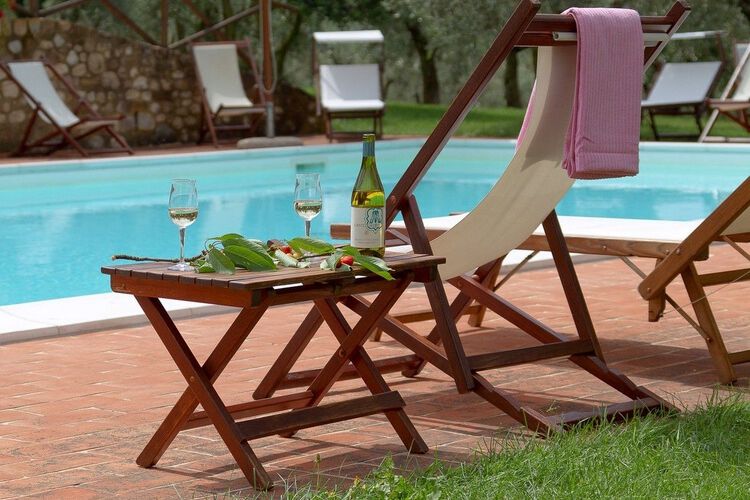 Ferienwohnung Casa di Giotto im Weingut I Greppi mit Pool, Urlaub für 2-6 Personen