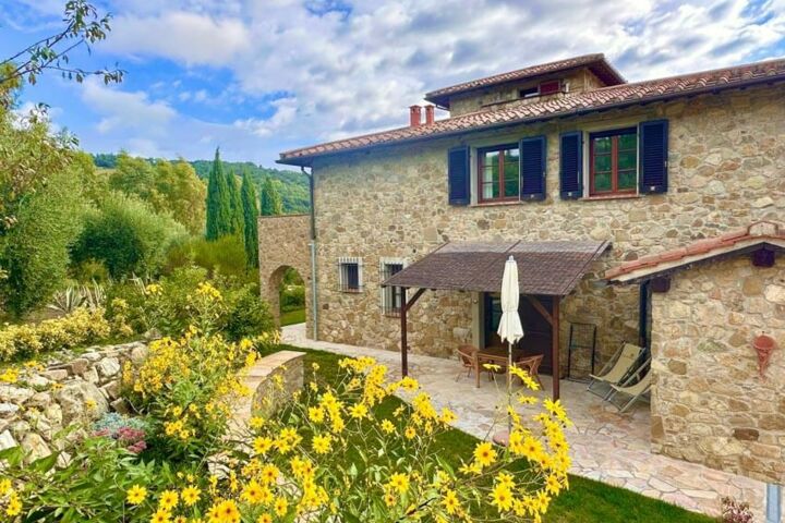 Toskana Agriturismo Ferienwohnung Papavero mit Pool Garten