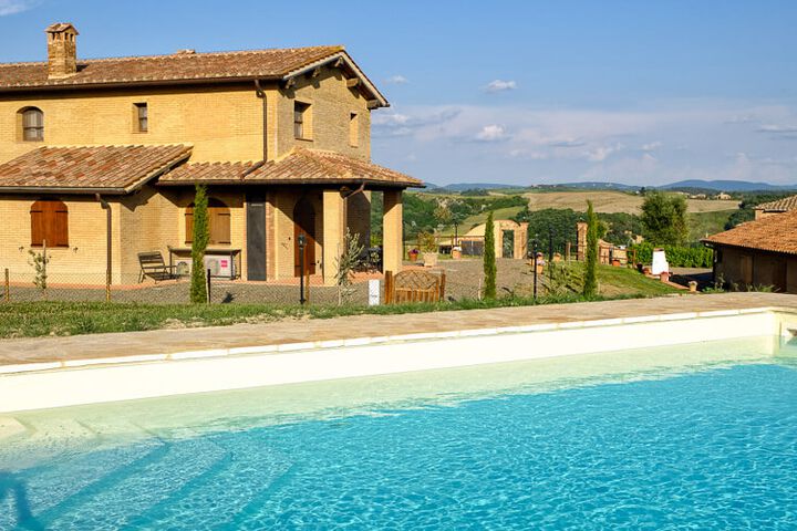 Ferienwohnung Girasole Toskana Agriturismo Pecorella mit Pool zwischen Siena und Pienza Pool 4