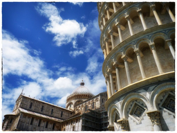 Stadt Pisa mit dem schiefen Turm von Pisa Toskana