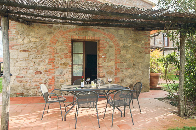 Ferienwohnung Le Volticine im Agriturismo und Toskana Weingut Il Riposo am Meer in der Region der Maremma