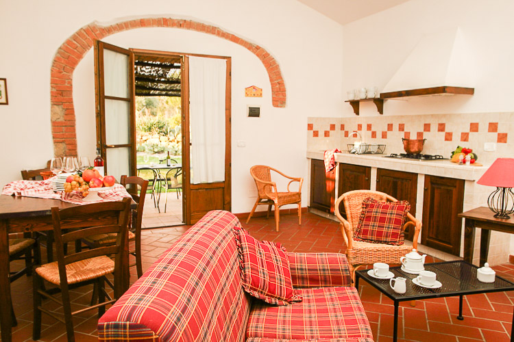 Ferienwohnung Le Volticine im Agriturismo und Toskana Weingut Il Riposo am Meer in der Region der Maremma