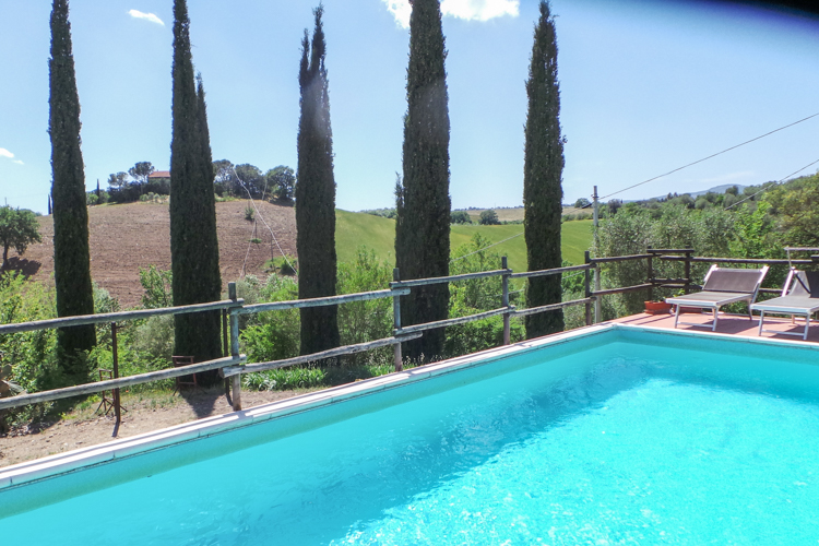 Ferienwohnung Il Pioppo im Toskana Agriturismo Villa Celata am Meer mit Pool