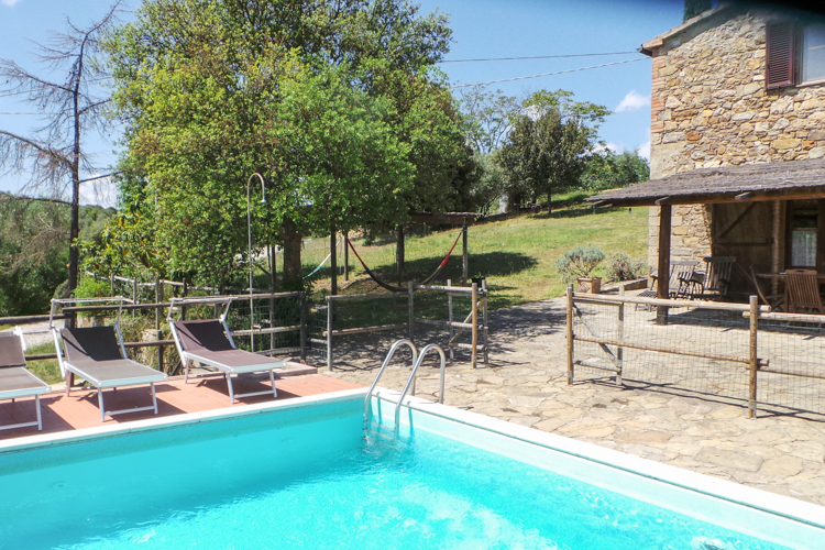 Ferienwohnung Il Pioppo im Toskana Agriturismo Villa Celata am Meer mit Pool