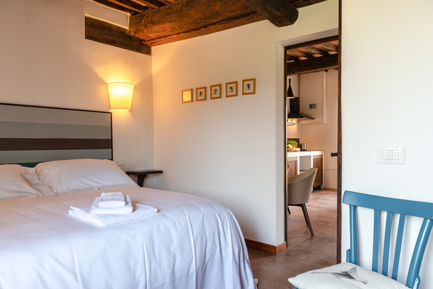 Ferienwohnung Ceppo 2 Toskana Agriturismo Il Cicalino Schlafzimmer