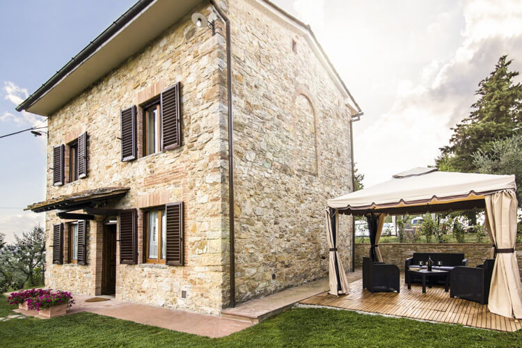 Ferienhaus Villino  Toskana Agriturismo Sasso Storico mit Pool und Frühstück