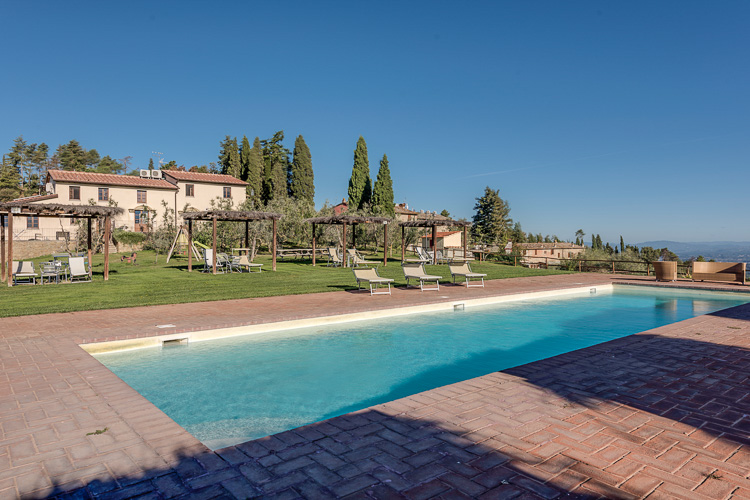 Ferienwohnung Istrice Toskana Agriturismo di Sereto im Chianti mit Pool und Restaurant