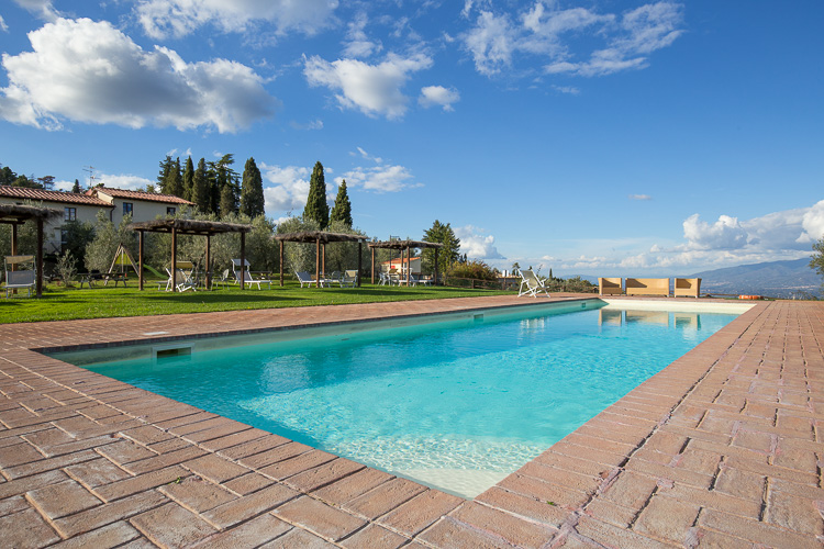 Dreibettzimmer SUPERIOR Margherita Hotel Agriturismo di Sereto im Chianti mit Pool