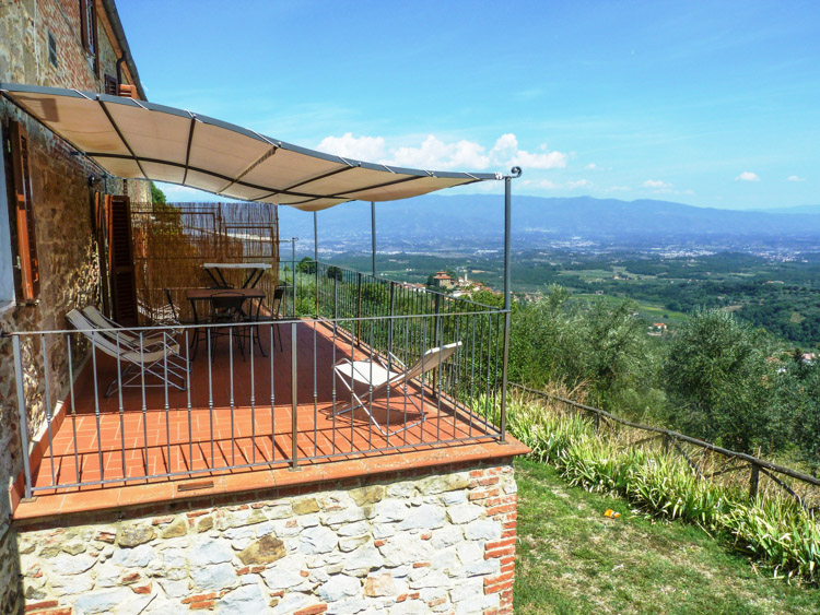 Ferienwohnung Istrice Agriturismo Di Sereto Toskana mit Pool Restaurant und Reit-Möglichkeit Ausblick