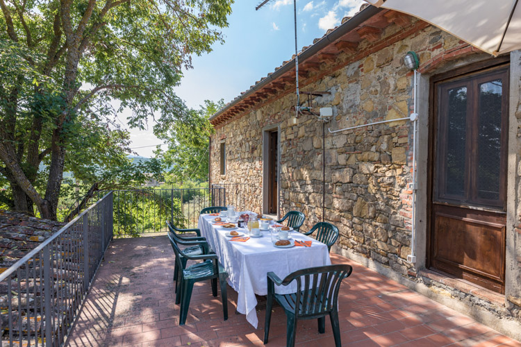 Toskana Ferienhaus Porticato im Chianti für 6 Personen mit Hund, eigener Pool