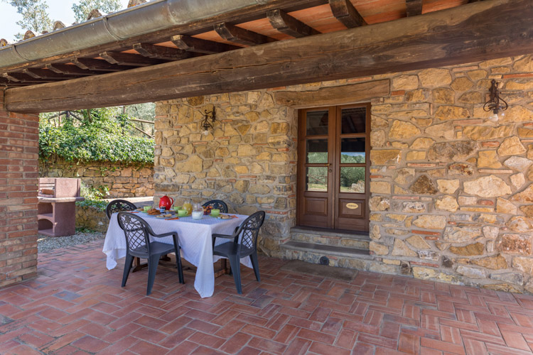 Ferienwohnung Ciclamino Casale Valle Chianti Weingut in der Toskana mit Pool Terrasse 1
