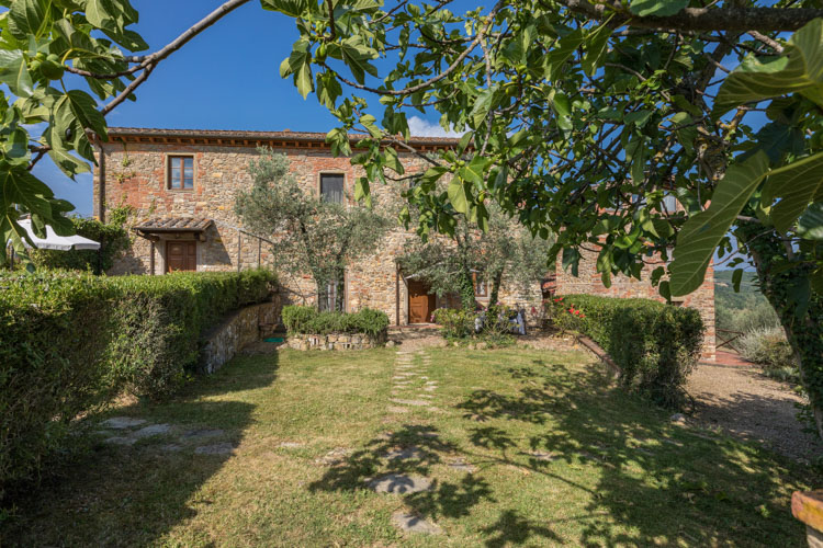Ferienwohnung Gelsomino Casale Valle Chianti Weingut mit Pool in der Toskana Garten 1