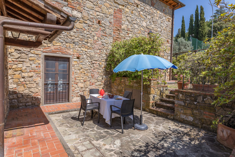 Toskana Ferienwohnung Violetta Agriturismo und Chianti Weingut Casale Valle mit Pool