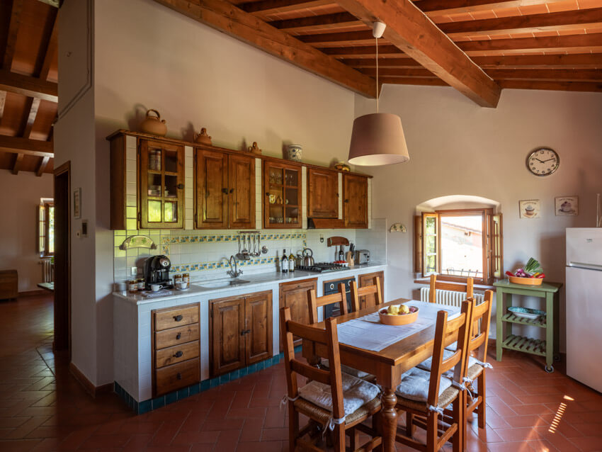Ferienwohnung Colorino familienfreundliches Agriturismo Casentino Toskana Landgut mit Pool Küche