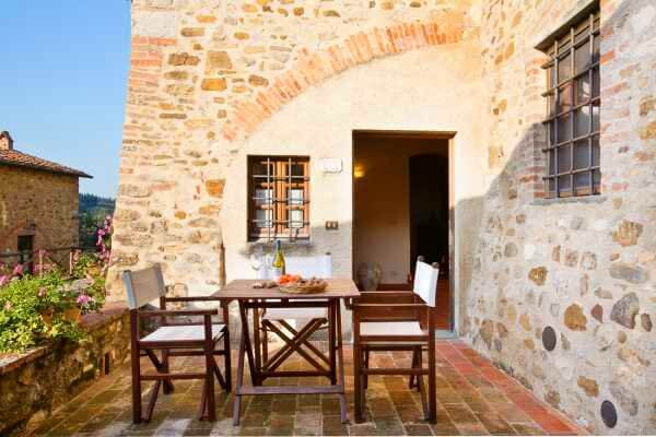 Ferienwohnung Conigliera im Toskana Agriturismo I Greppi, mit Pool und Terrasse
