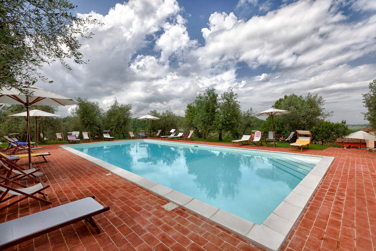 Einzelhaus Tinaia im Toskana Weingut I Greppi mit Pool, Abendessen und Frühstück