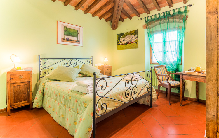 Doppelzimmer Verde Toskana Agriturismo Bead an Breakfast im Chianti mit Pool Schlafen 1