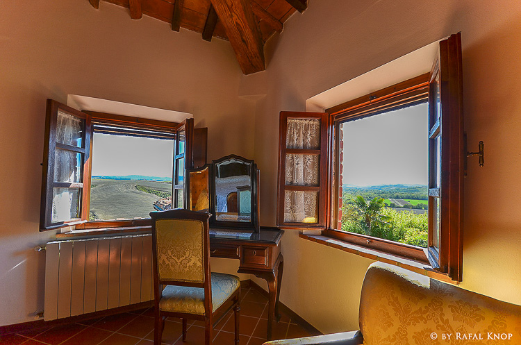 Toskana Agriturismo  Region San Gimignano mit Pool Ferienwohnung Pervinca Wohnen mit Ausblick 2