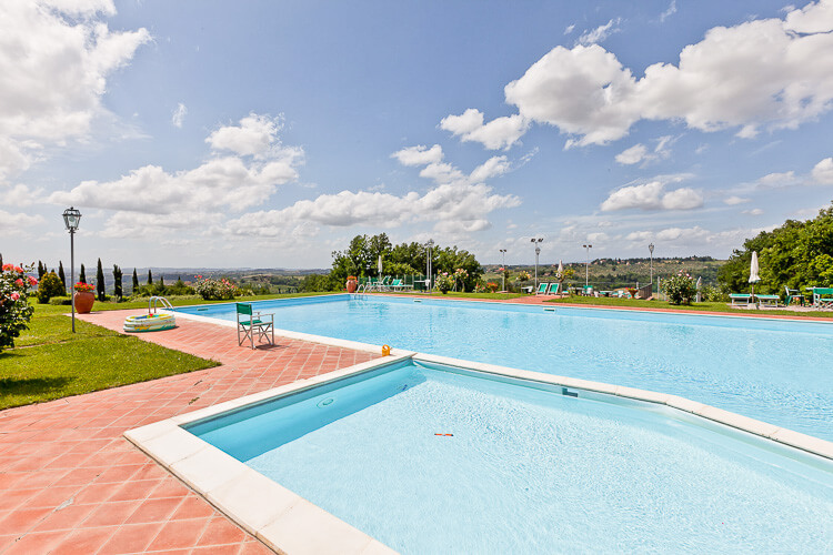 Ferienwohnung Cantina im Toskana Landgut Villa Panconesi mit Pool im Chianti