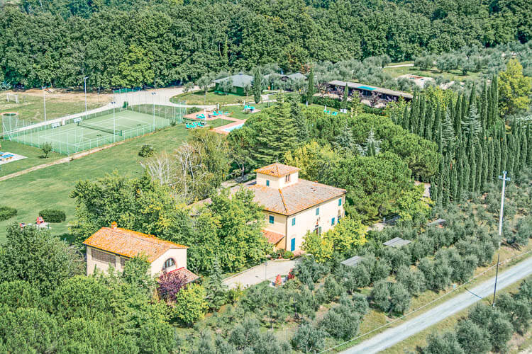 Toskana Ferienwohnung Colombaia im Chianti - Landgut Villa Panconesi mit Pool