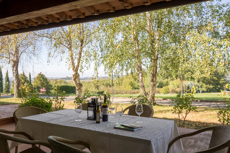 Toskana Ferienwohnung Rimessa im Chianti-Landgut Villa Panconesi mit Pool